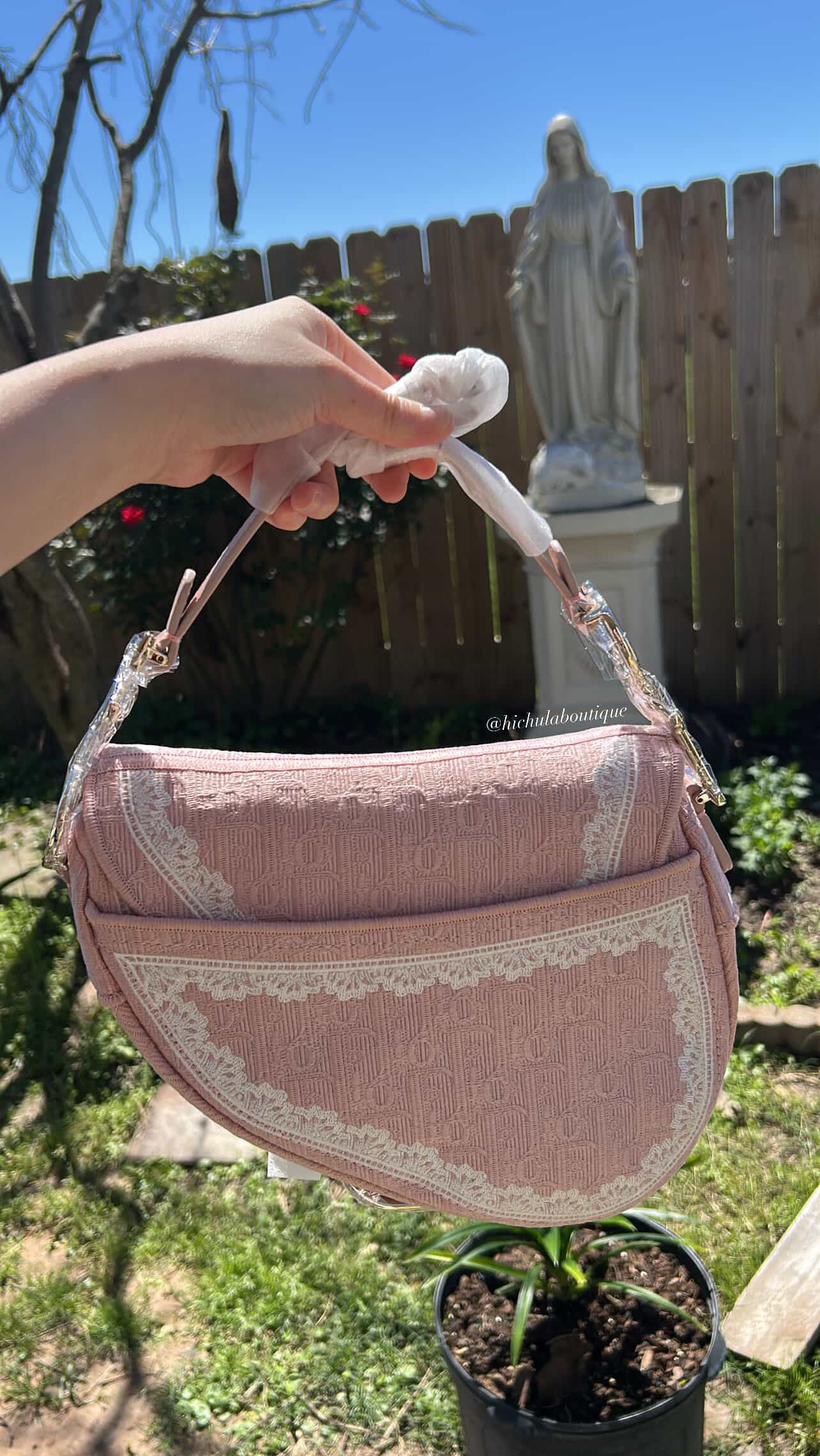 Pink Saddle Bag