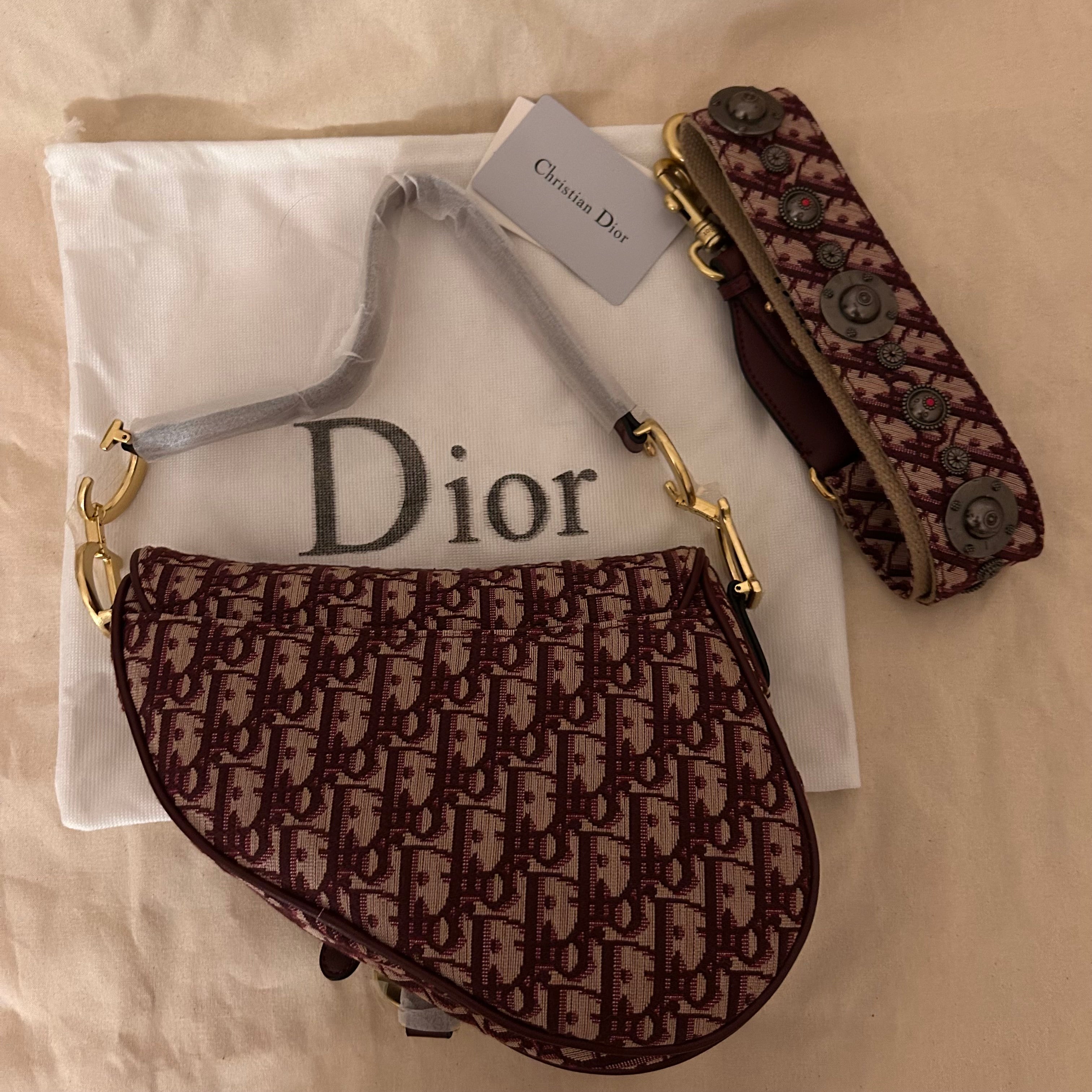 Burgundy Saddle Bag