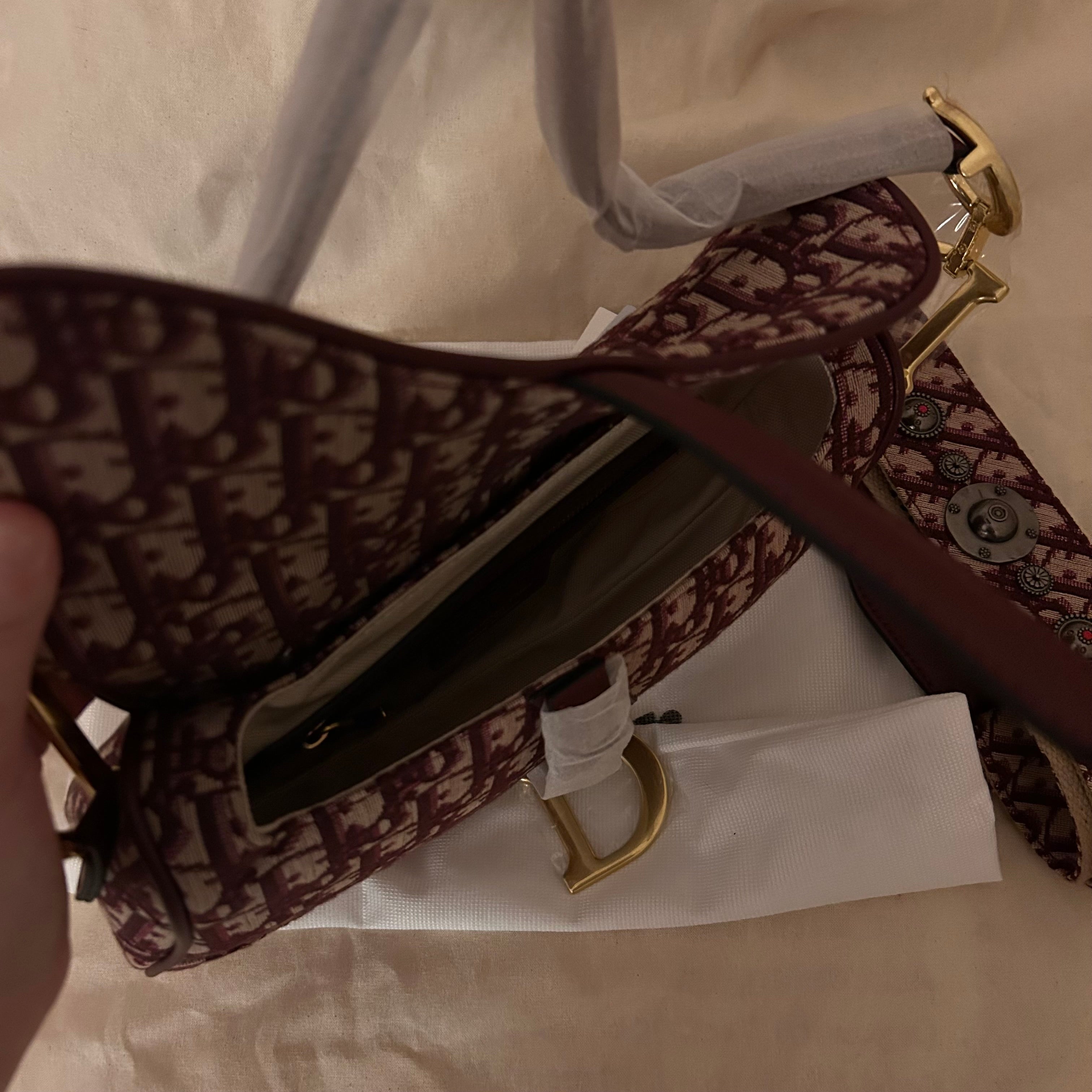 Burgundy Saddle Bag