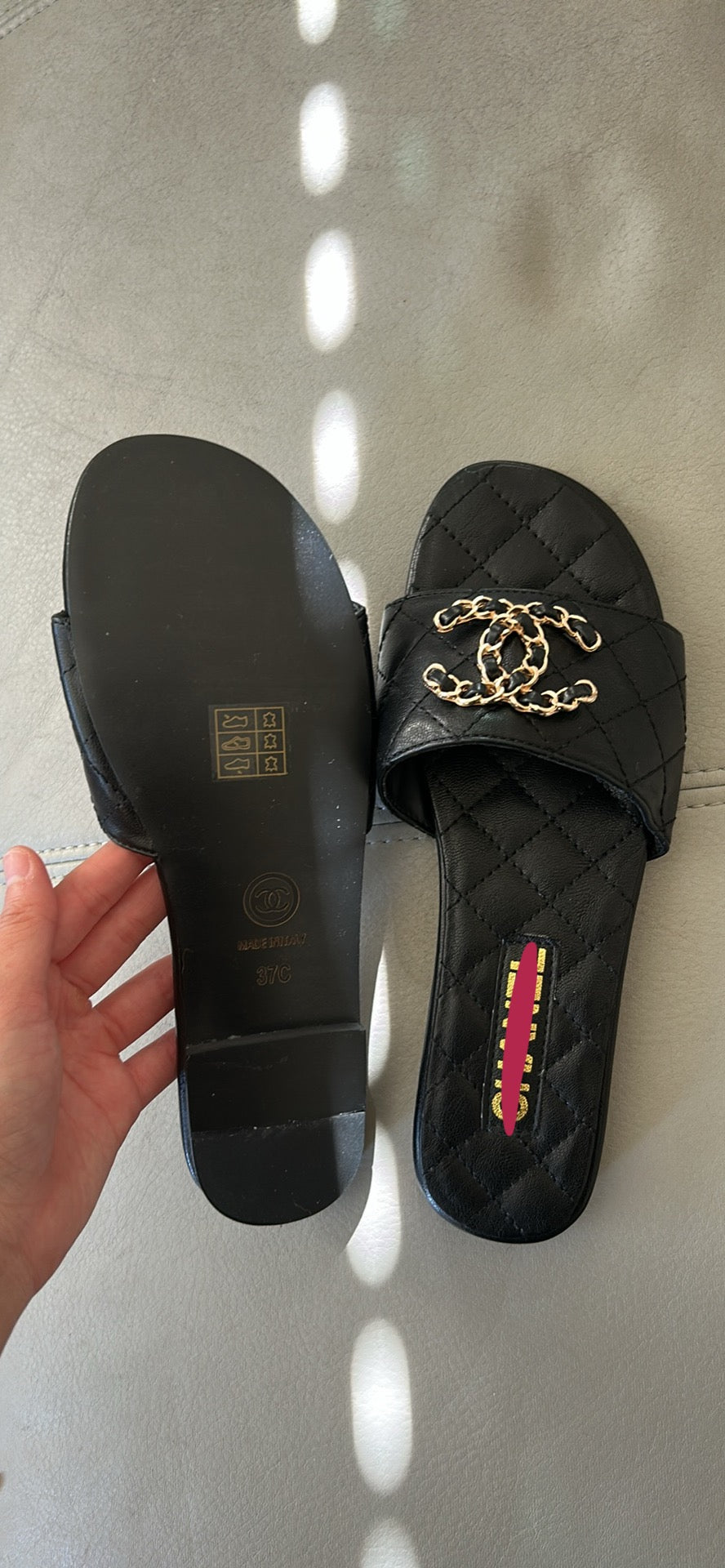 CC black sandal