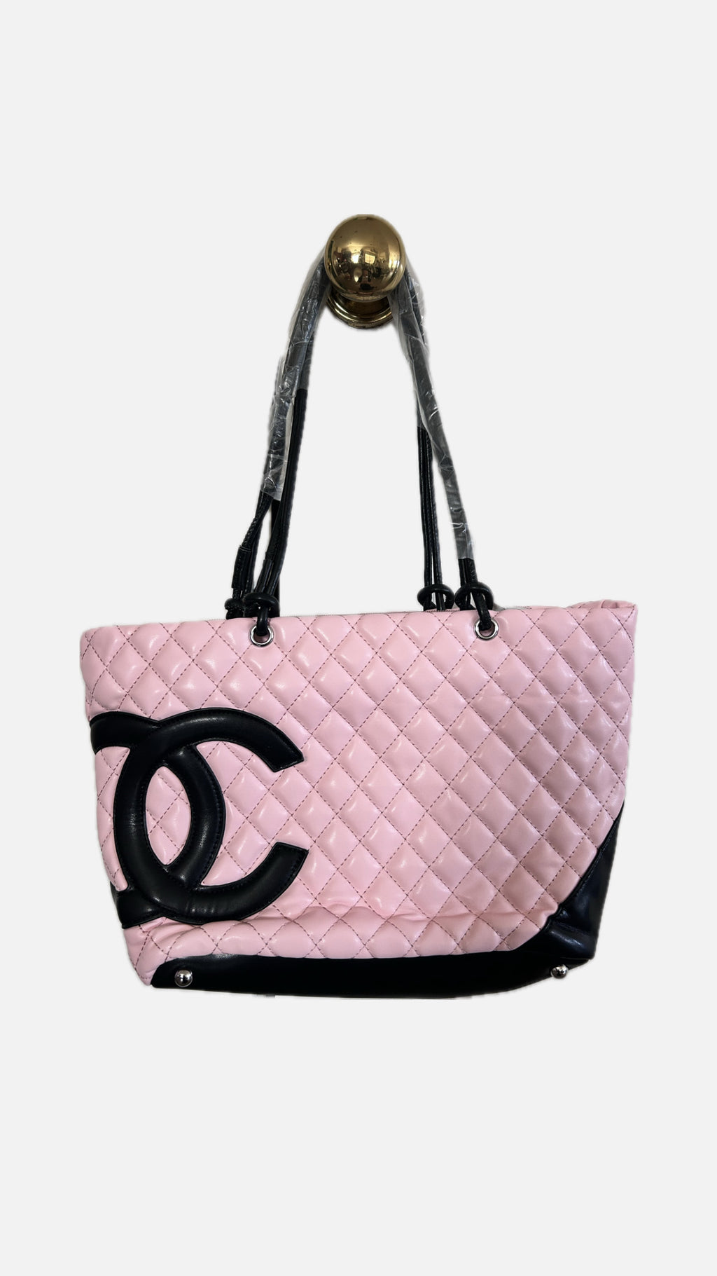 Pink Bag w Black Logo